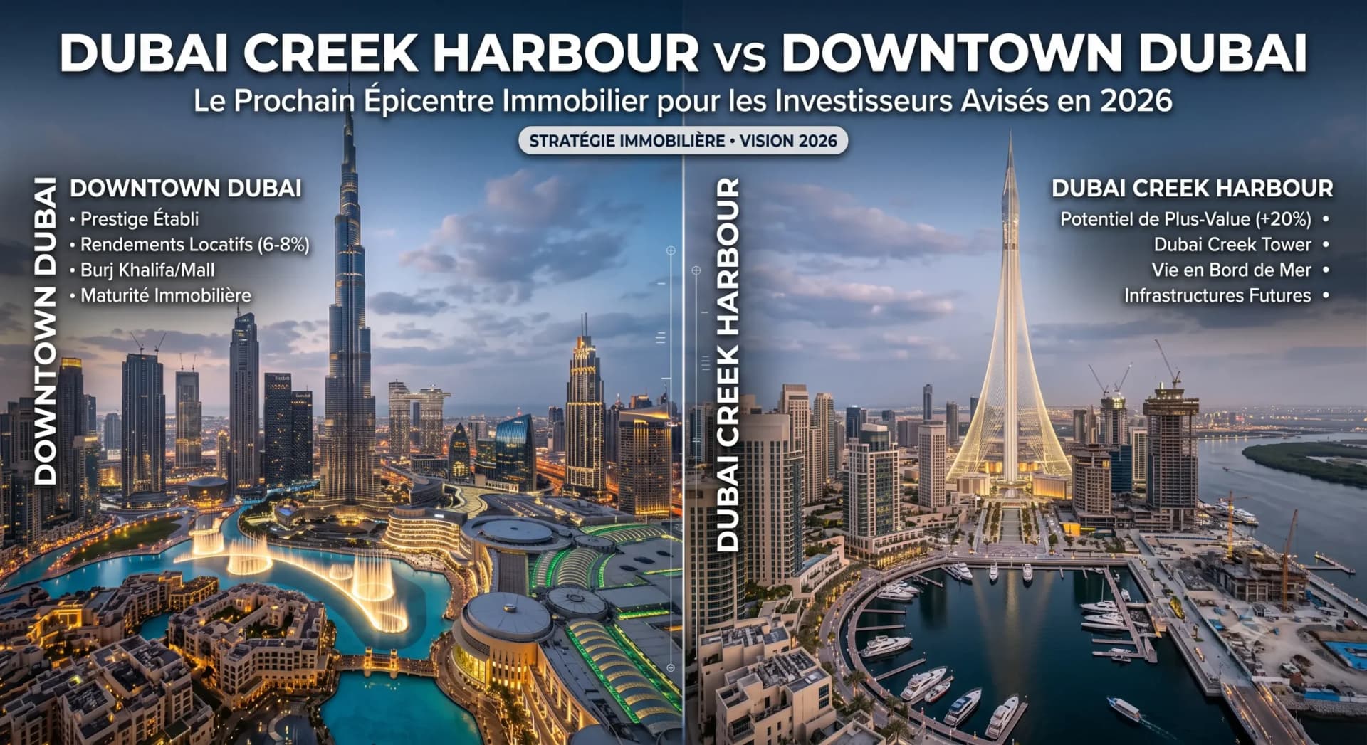 Dubaï : Creek vs Downtown