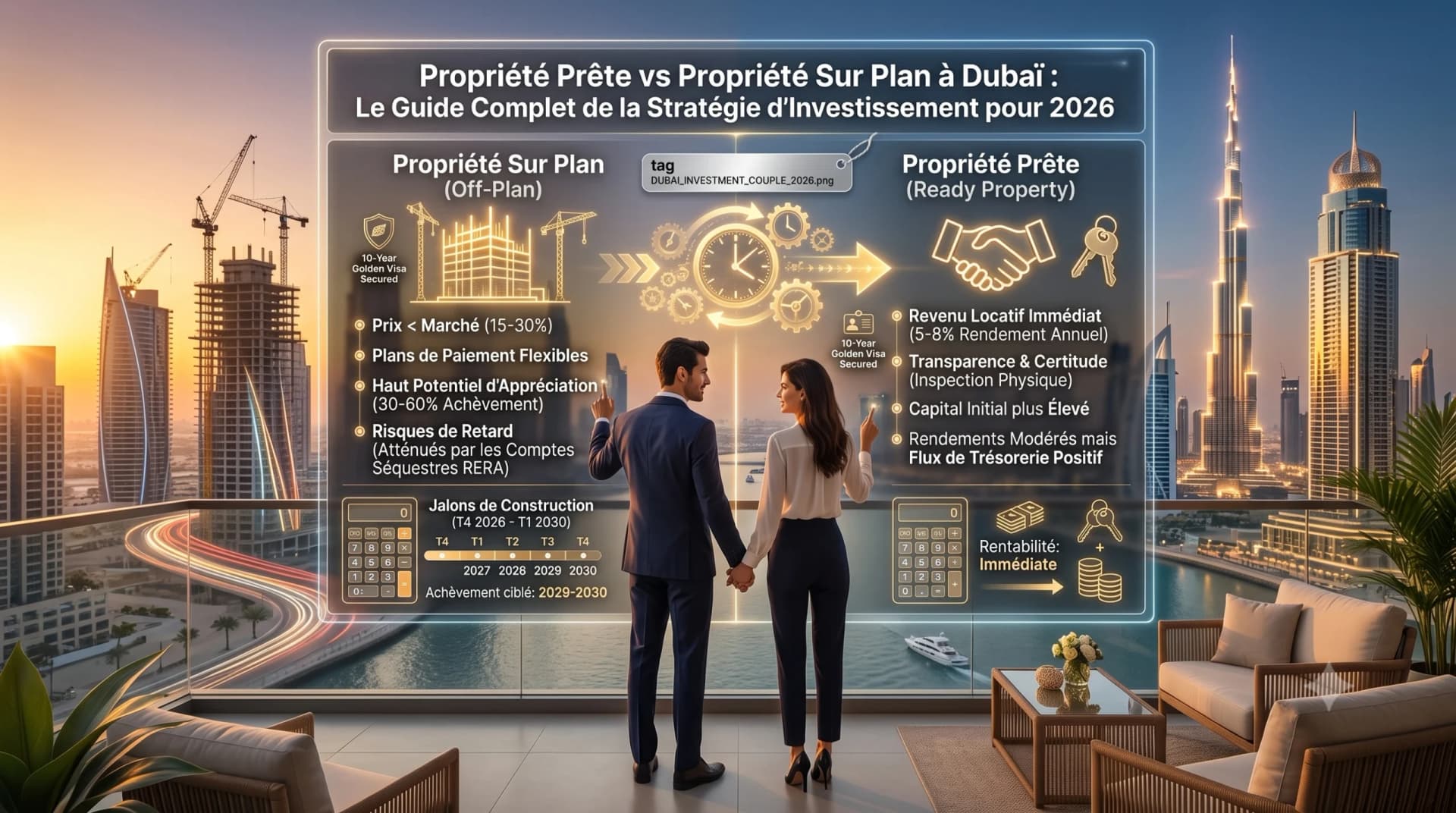 Guide Complet : Investir dans l'Immobilier Prêt vs Sur Plan à Dubaï – Avantages et Inconvénients